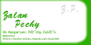 zalan pechy business card